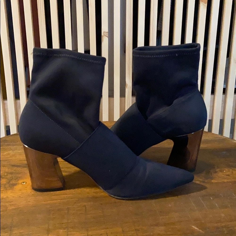 Navy booties